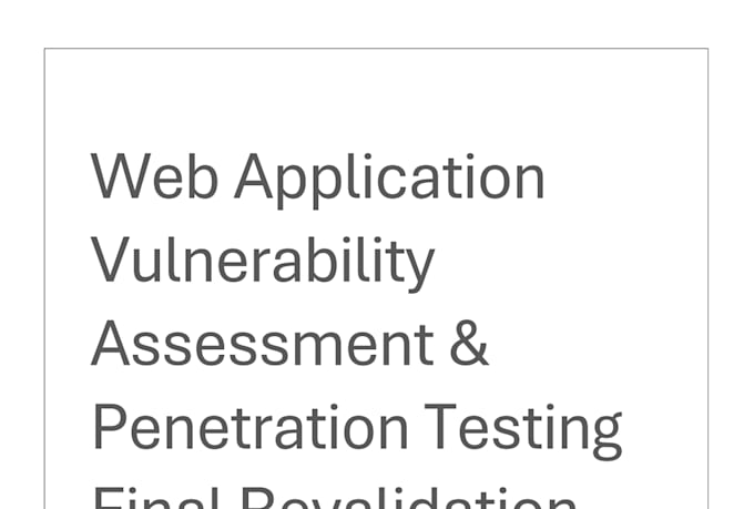 perform penetration testing and vulnerability assessment